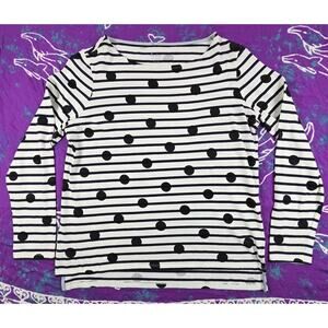 Boden Womens Ella Breton Striped Shirt Polka Dot Nautical French Stripe US 10